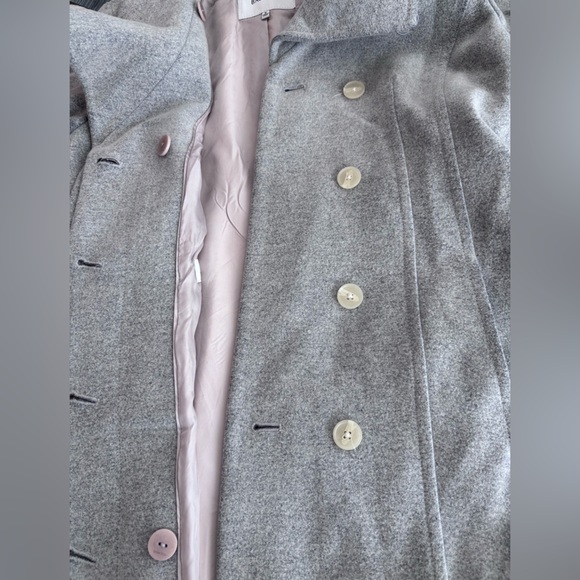 ARITZIA Babaton Portfolio Double Face Coat Grey Wool Cashmere Medium GUC - Picture 13 of 17